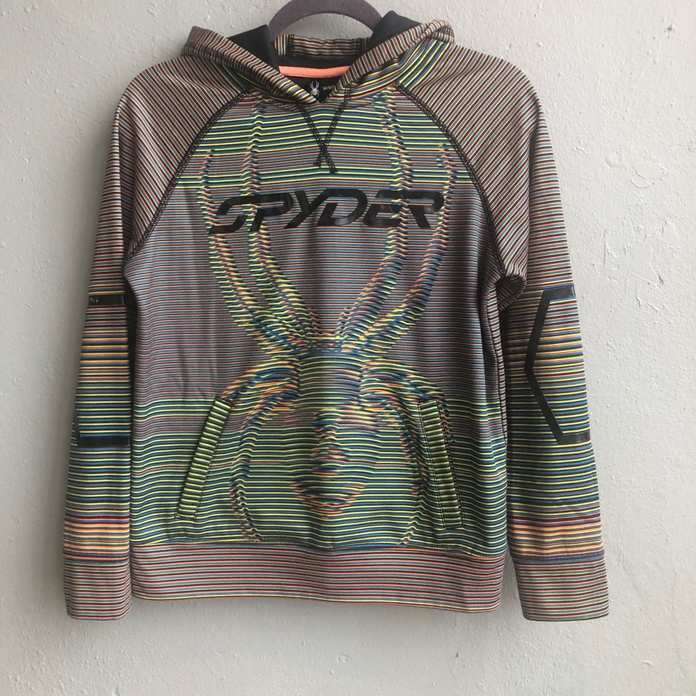 Spyder Multicolored Childrens size Medium Sweatshirt with Hood